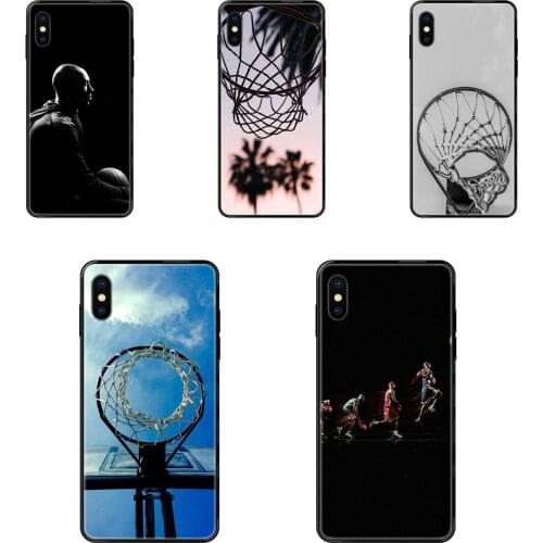 Real Hot I Love Basketball Cover Black Soft TPU Protector Phone Cases For Galaxy S20 S10e S10 S9 S8 S7 S6 S5 edge Lite Plus