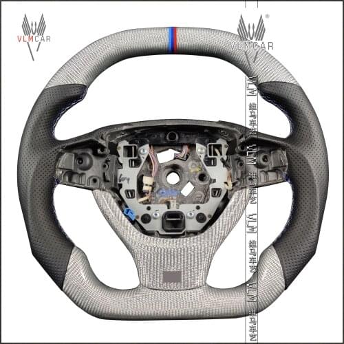 Private custom silver carbon fiber steering wheel for 5 series F10