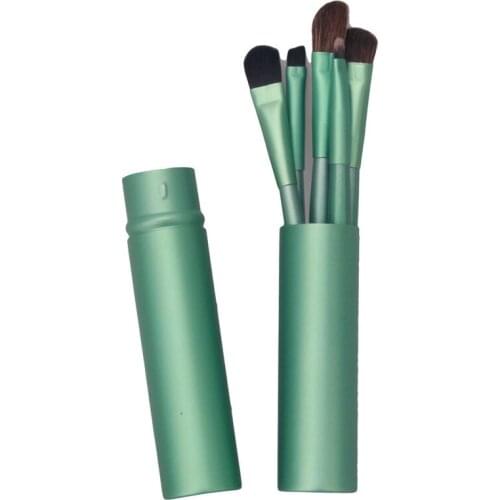 Kawaii Design Nylon Professional Foundation Brush Sets Shade Eyelash Brushes Makeup Contour Kit Makeup Tools 1Set