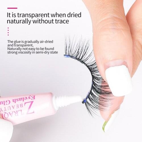 False Eyelash Glue Adhesive False Eyelash Glue Transparent White Dark Black Waterproof Eyelash Cosmetic Tool TSLM1