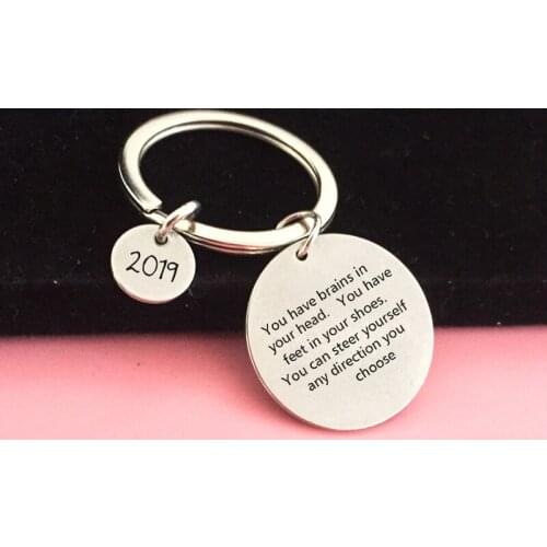 Date key adventure date wait for key chain graduation high quality jewelry save key key