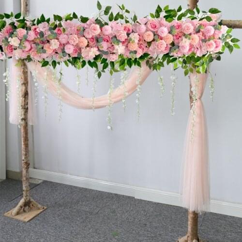 Wedding Arch Arrangement Rose Flowers Stage Road Lead Flowers Wedding Scene Layout Marriage Proposal Party Background Decor