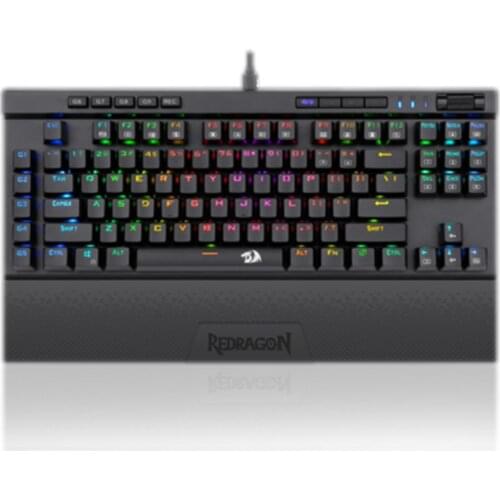 Redragon K587 Compact 87 Key RGB TKL Mechanical Gaming Keyboard Keyboard 9 Onboard Macro Detachable For Game Laptop PC