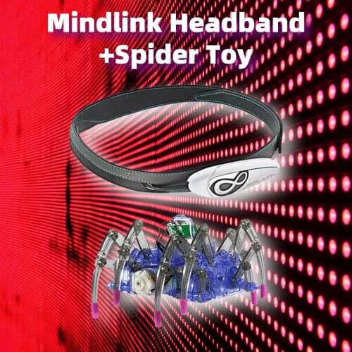 Mindlink EEG Feedback Control Spider Robot Training Game Kit Headset Wearable Device