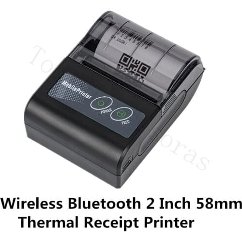 Mini 58mm Portable Thermal Printer Factura Impresoras Termicas Wireless Receipt Printer USB Cables BT ESC/POS Windows Android 5V