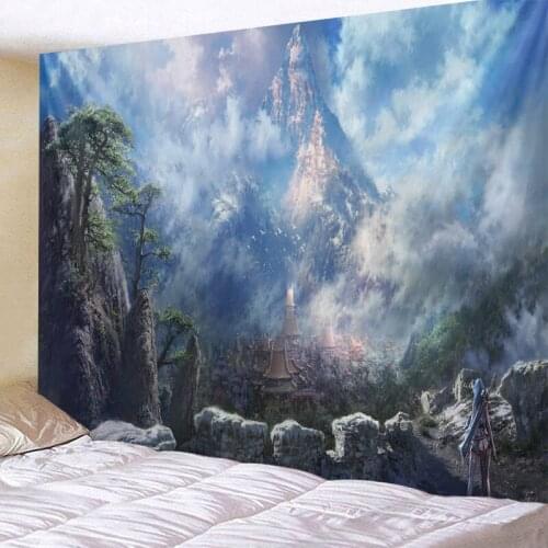 Landscape Tapestry Wall Hanging Home Deco Mandala Bohemia Hippie Print Free Shipping Large Plus Size