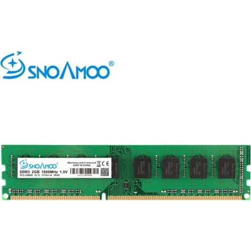 SNOAMOO New Desktop PC DDR3 2GB 4GB 1333/1600MHz PC3-12800S Memory 8GB 1600MHz 240pin DIMM For AMD Computer Lifetime Warranty