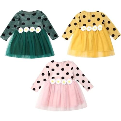 Citgeett 0-3Years Toddler Infant Baby Infant Girl Birthday Christmas Party Princess Tutu Fall Autumn Dress