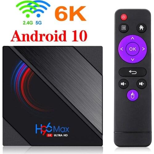 Smart TV Box android 10 4G 64GB 6K Android TV Box H96 MAX H616 Smart TV Box LEMFO 2.4G 5.8G WIFI Set Top Box H96max
