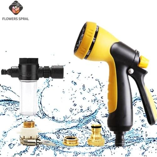 High Pressure Car Wash Magic Water Hose 17FT-150FT Extensible Watering Hose Drip Watering Garden Sprayer Flexible Garden Hose