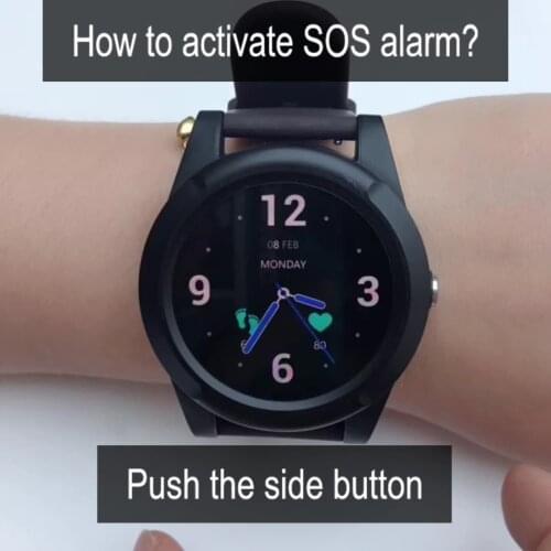 580 mAh Large Capacity Battery GPS Smart Watch Waterproof IPX8 EV-05 SOS 4G Personal GPS Bracelet