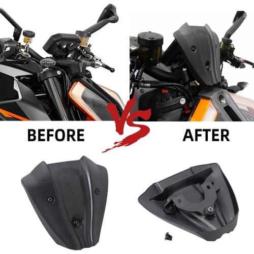 NEW Motorcycle Front Windshield Windscreen Airflow Wind Deflector For 1290 Super Duke R 2020-2021