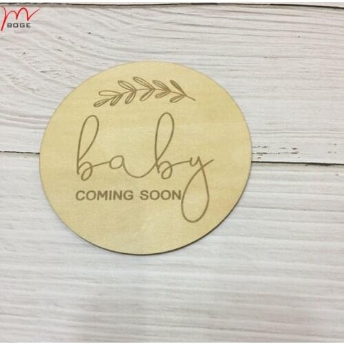 20pcs Baby.. Coming Soon! Baby Announcement Wood Plaques