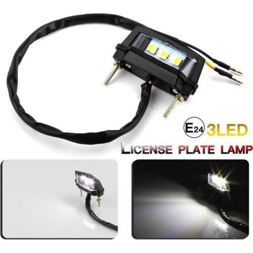 3 LED Motorcycle Universalization Taillight Rear Tail License Plate Brake Number Plate Light