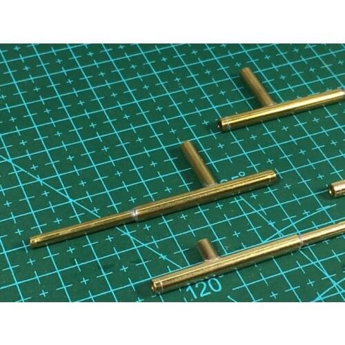 4 Pieces Brass Bushing 2MM Lubricating Shaft Sleeve 60mm Metal Fittings Spare Parts for DIY RC Battleship/Warship Boat Model