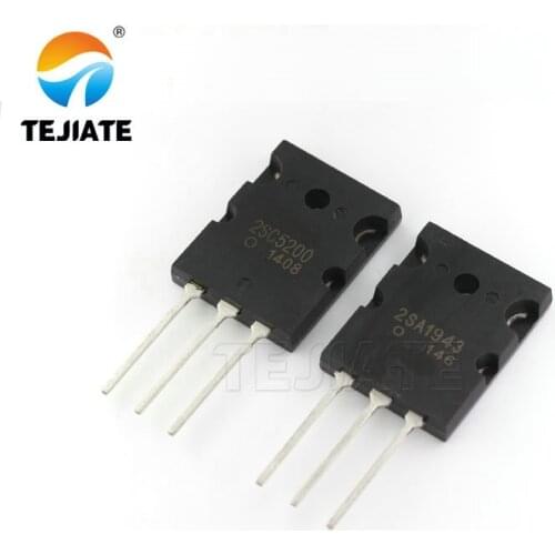 6pcs/lot 2SA1943 2SC5200 =3pair ( 3pcs C5200 + 3pcs A1943 ) TO-3P High power amplifier tube 5.0 4 Reviews 11 orders US $2.93 / l