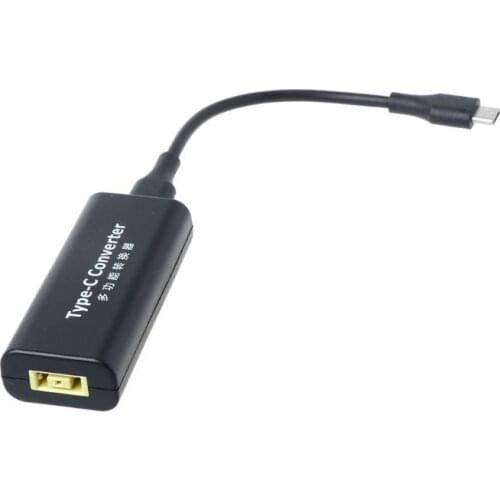 DC USB Type C Male Power Charger Converter Adapter Connector For Lenovo Dell Hp Asus Laptop Adapter 20V 2.25A Square Plug Female