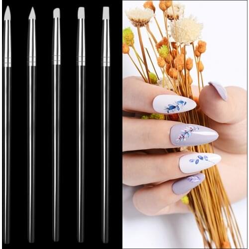 Nail Gel Pollish Brushes Pens For Nail Extenion Acrylic Powder 3d Paiting Carving Line Manicure Set For Nail Art Brush