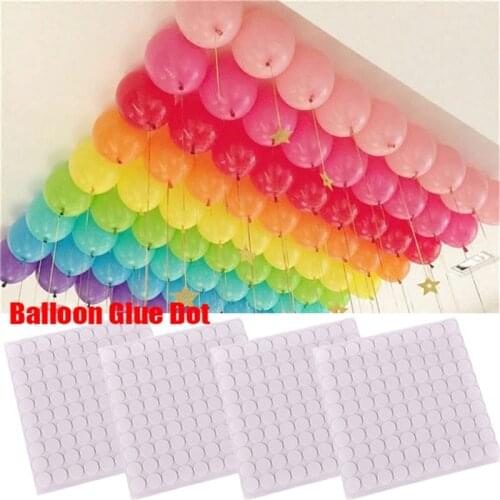 200 Points Balloons Glue Dot Attachment Balloons Adhesives Stickers Wedding Birthday Party Decorations DIY Balloon Wall Decors