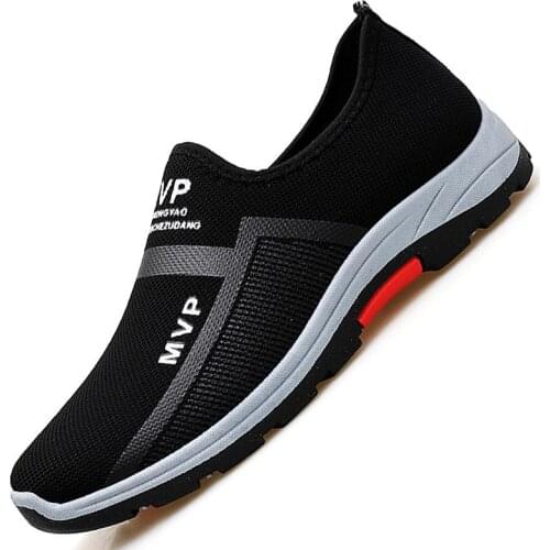 Large Size Summer Slip-ons Sport Shoes Men Sneakers Men Sports Shoes Man Running Male Tennis Original Black Sneekers GMB-1404