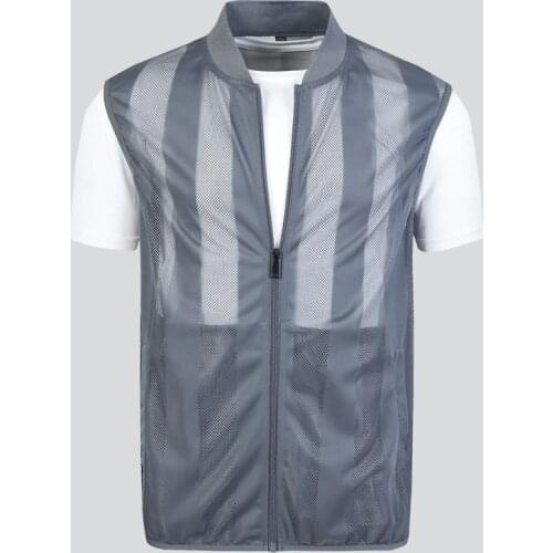 Summer Mens Quick Dry Vests Casual Thin Breathable Mesh Vest Sleeveless Jackets Man Outwdoor Fishing Waistcoats Clothing 2021