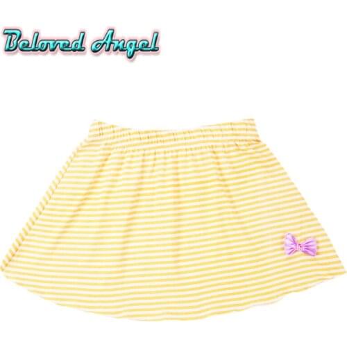 Summer Lovely Baby Girls Tutu Skirts Star Dot Stripe Print Princess Girls Ballet Dancing Party Skirt Cotton Clothing Kids Skirts