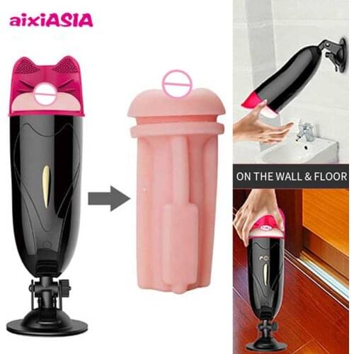 Male Masturbator Vibrator Cup Silicone Vagina For Sex Tools Pocket Anal Toys Men Realistic Pussy Adult Products Intimate Goods