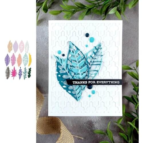 New 2021 Tropical Leaves Die Set Metal Cutting Dies DIY Scrapbooking Card Stencil Paper Cards Handmade Album Stamp Die Sheets