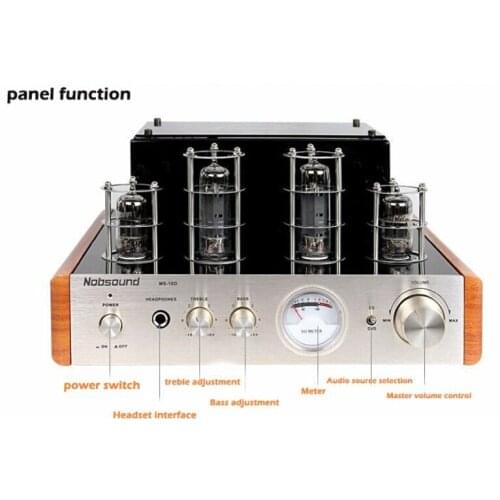 Nobsound MS-10D tube amp power audio hifi stereo Most Cost-effective amplifier excellent sound with Headphone