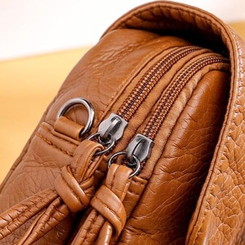 63HC Crossbody Bag for Women Retro Small Tassel Pendant Shoulder Bag Flap Cell Phone Purse PU Leather Messenger Bags