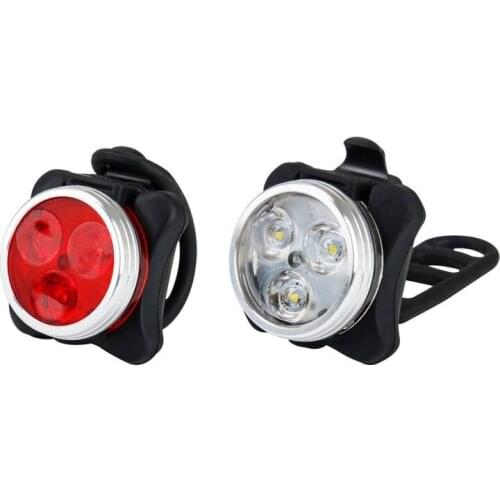 Cycling Front Light +COB highlight warning taillights set Bike lights Waterproof Headlamp flashlight Mountain bike USB charging