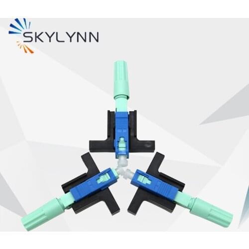 Skylynn High Quality SC/APC Single Mode Single Fiber Fast Connector SC/UPC Fiber Optic Quick Cold Connector