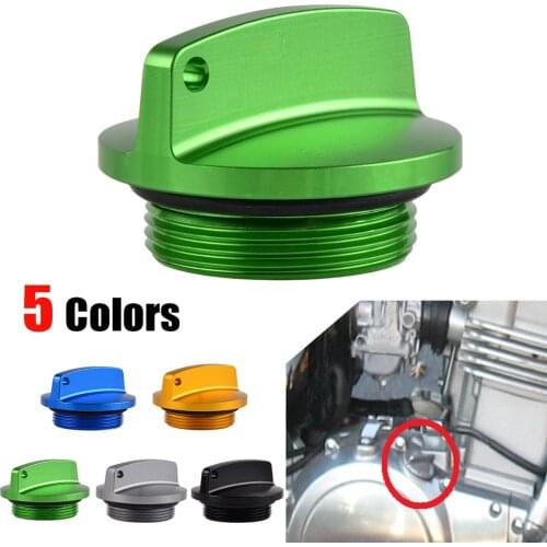 Motorcycle CNC Oil Filler Cap Plug For Kawasaki Z250 Z750/S Z1000 ZR7/S GPZ1100 400 550 750 900R KL250 650 KLF110 220 300 KLR