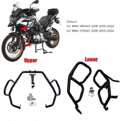 For BMW F750GS F850GS 2018 2019 2020 Motorcycle Engine Guard Crash Tank Bar Bumper Upper Lower Fairing Frame Protector F 750GS