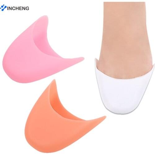 Dancing Foot Tip Protector Silionce gel Shock Absorbing Inserts Pads Foot Tip Pouch Dance Point Pads for Ballet Women insoles
