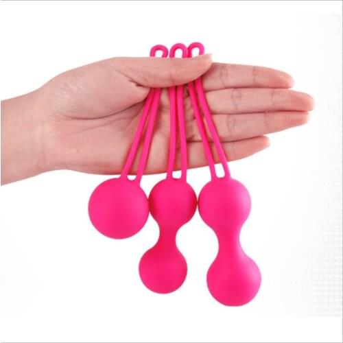 3pcs Safe Silicone Smart Ball Vibrator Kegel Ball Ben Wa Ball Vagina Tighten Exercise Trainer Sex Toy Women Vaginal Geisha Ball