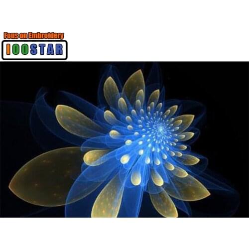 5D DIY Diamond Painting Colors fluorescent flower full Square/Round Diamond embroidery flower Kits Pictures of crystals home deo
