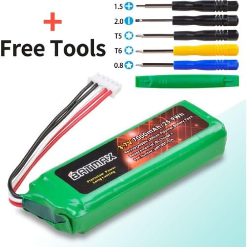 Batmax Battery 7000mAh for JBL Charge 3 Polymer replacement speaker battery pack GSP1029102A