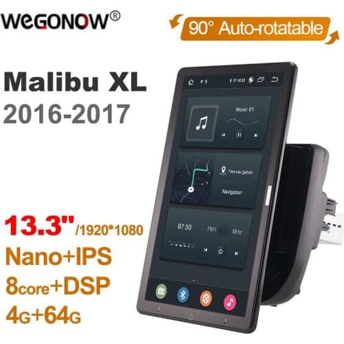 13.3 Inch 1920*1080 Ownice Android 10.0 for Chevrolet 2016 - 2017 Malibu XL Car Radio Multimedia Video Audio GPS Auto Rotatable