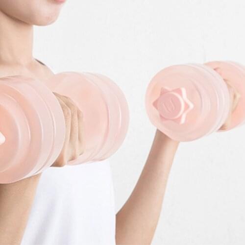 M68D Large Capacity Dumbbell Shape Fitness Water Cup Sealed Leakproof Sports Bottle Kettle Easy to Carry and Use