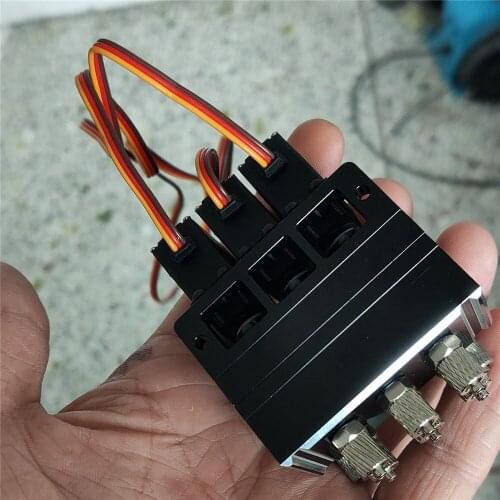 For 1/14 Excavator TAMIYA Trailer Truck Hydraulic Reversing Valve Tipper Loader RC Car 3CH Directional Valve Accessories