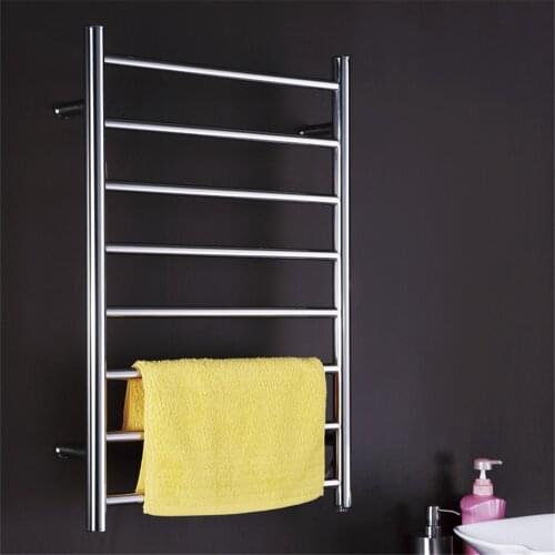 Mirror Polish Stainless Steel 304 Electric Wall Mounted Towel Warmer,Bathroom Accessories Racks,Heated Towel Rail TW-RD7