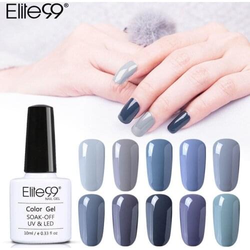 Elite99 10ml Grey Series UV Gel Nail Polish Hybrid Nail Art Vernis Semi-Permanent Enamel Primer No Wipe Matt Top Base Coat
