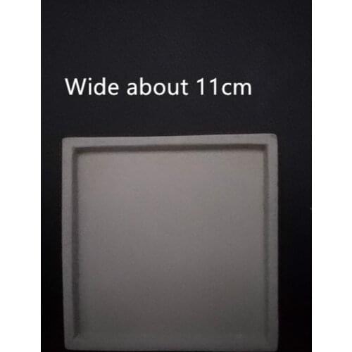 Square Concrete Mould for flower pot holding DIY Cement Silicone Pot Tray Mold