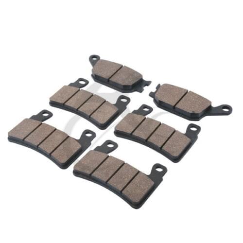 Motorcycle 6pcs Rear Front Brake Pads For HONDA CBR 600 F4 F4i Sport 1999-2004 CBR900RR CBR900 RR 1998-2003