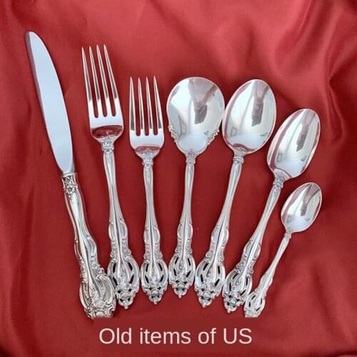Sterling Silver Forks and Spoon Set Wedding Decoration Decoration Mariage Kitchen Accessories Tableware