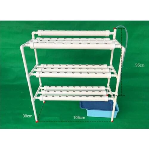NFT Hydroponics System with 90pcs of Net Cup Home Hydroponics System Nutrient Film Technique (NFT)Express Free Shipping ZA3794