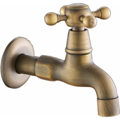 New arrival High quality luxury brass material bronze plating bathroom corner faucet tap garden outdoor mixer