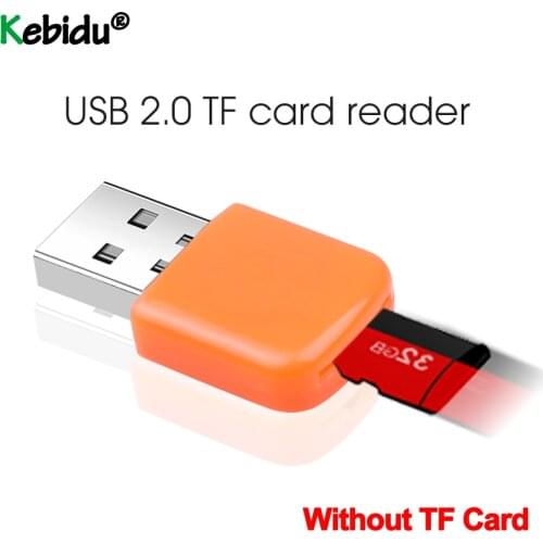 Portable Mini USB Adapter High Speed USB 2.0 Card Read For Micro SD Flash TF Memory Card Reader MicroSD Transflash To Adapter