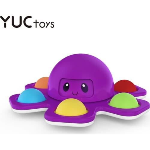 Bubble Toys Fidget Spinner Octopus Relief Stress Kids Toys R188 Bearing Safety Plastic Hand Fingertip Gyro Xmas Gifts